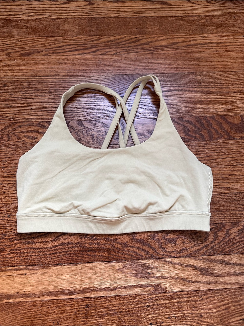 lululemon athletica Light Beige Crossback Sports Bra